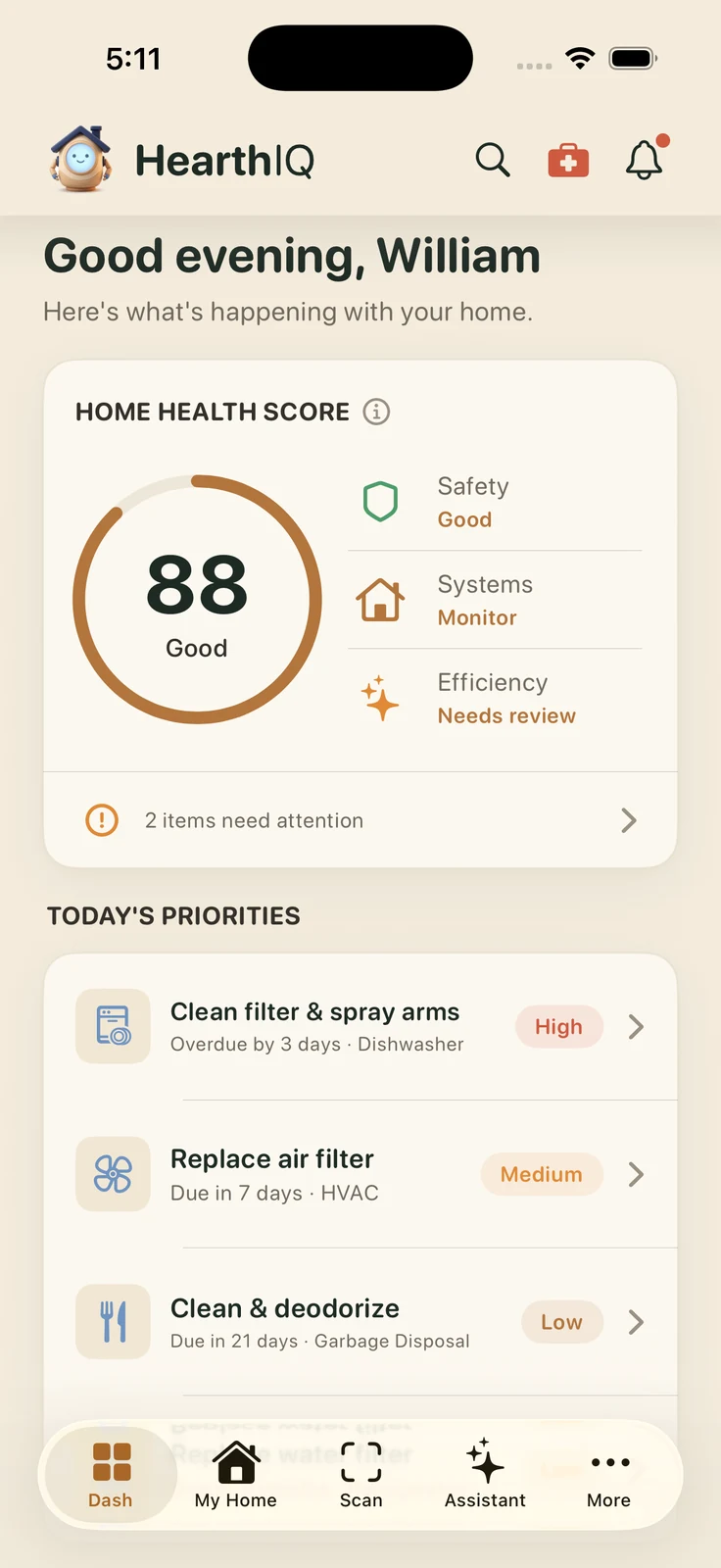 HearthIQ on iPhone